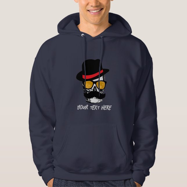 mR MUSTASCH Hoodie (Framsida)