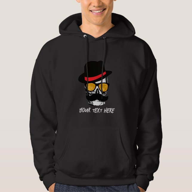 mR MUSTASCH Hoodie (Framsida)