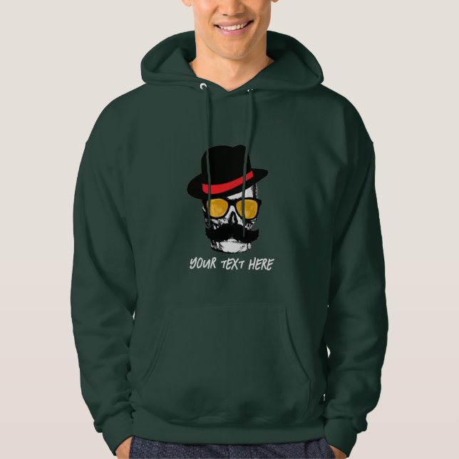 mR MUSTASCH Hoodie (Framsida)