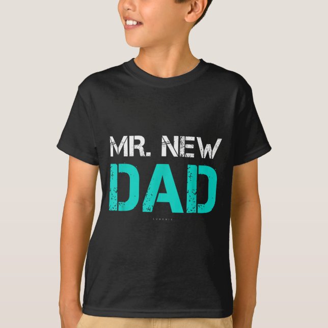 Mr. New Dad . Funny New Dad Tee Shirts  (Framsida)