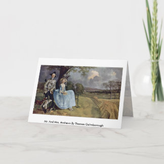 Mr och Andrews av Thomas Gainsborough Kort