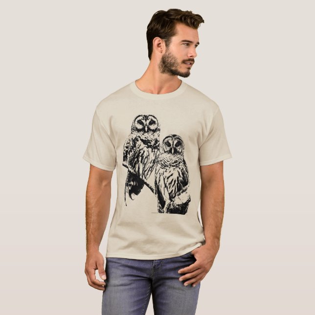 Mr och Barred Uggla - 2020 - Black (w/back) T Shirt (Hel framsida)