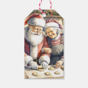 Mr och Clause Cute Jul till och från Presentetikett