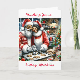Mr och Clause Cute Personlig jul Kort