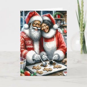 Mr och Clause Cute Personlig jul Kort