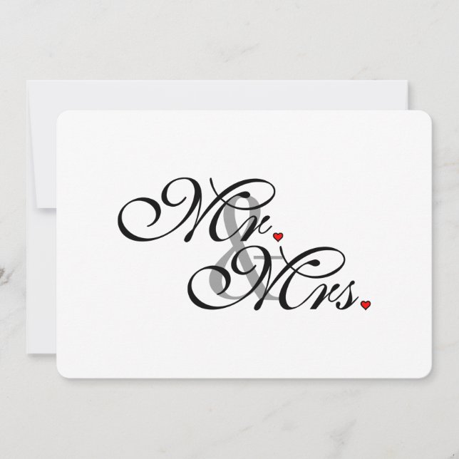 Mr. och fru Make, frun.. Inbjudningar (Framsida)