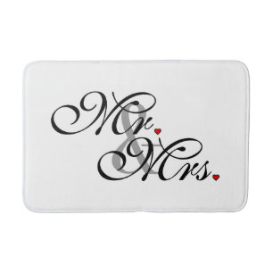 Mr. och fru Make, hans nyaste Weds Badrumsmatta