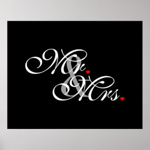 Mr. och fru Make, hans nyaste Weds Poster