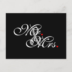 Mr. och fru Make, hans nyaste Weds Vykort