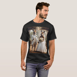 Mr och miss Kangaroo Bröllop, Bucks Nattskjorta T Shirt