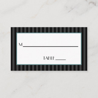 Mr och Mr Pin Stripe Place Card Placeringskort