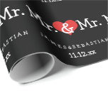 Mr. och Mr. Two Grooms Bröllop Presentpapper<br><div class="desc">Gay Bröllop och Gay presenten figurerar pappert ...  perfekt för de två grupperna ...  mister och mister personlig med papper rulle för medborgarceremonin / bröllop / årsdagen från Ricaso</div>