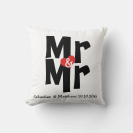 Mr. och Mr. Two Grooms Personlig Bröllop Kudde