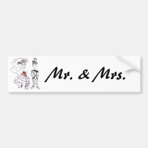 Mr och Mrs. Bildekal