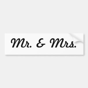 Mr. Och Mrs. Bildekal