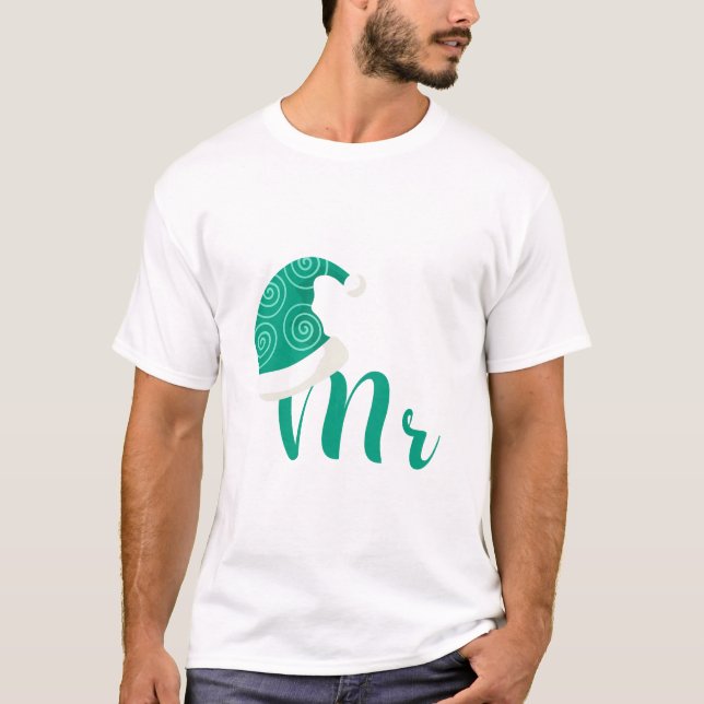 Mr och Mrs. christmas T Shirt (Framsida)