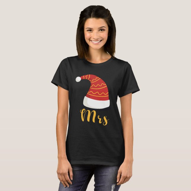 Mr och Mrs. christmas T Shirt (Hel framsida)