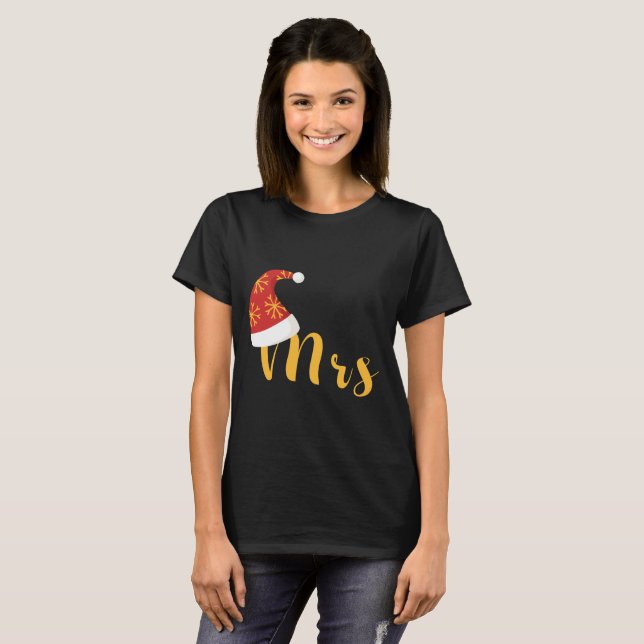 Mr och Mrs. christmas T Shirt (Hel framsida)