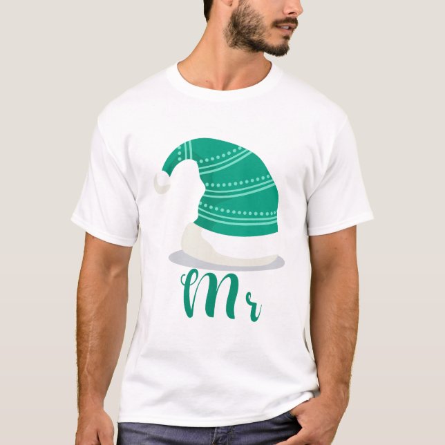 Mr och Mrs. christmas T Shirt (Framsida)