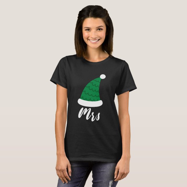 Mr och Mrs. christmas T Shirt (Hel framsida)