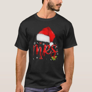Mr. och Mrs. Claus jul Matching Par Pajama T Shirt
