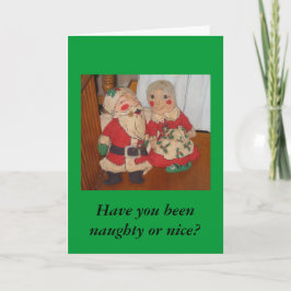 Mr. och Mrs. Claus-julkort Helgkort
