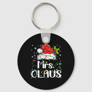 Mr. och Mrs. Claus Par matchande jul Pajama Nyckelring