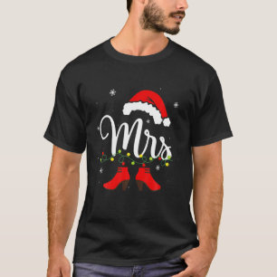 Mr. och Mrs. Claus Par matchande jul Pajama T Shirt