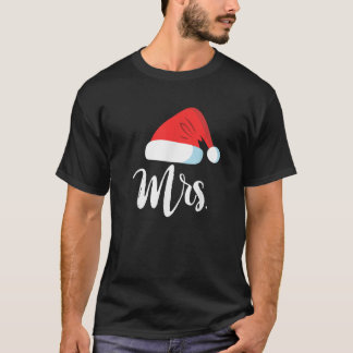 Mr. och mrs Clause Par matchande jultomten T Shirt