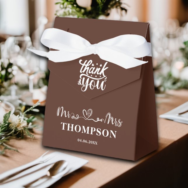 Mr och Mrs Elegant Simple | Brun Presentaskar (Skapare uppladdad)