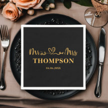 Mr och Mrs Elegant Simple | Svarta Guld