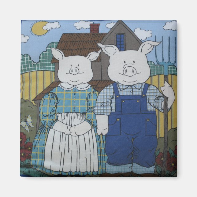 Mr och Mrs Gris Magnet (Framsidan)