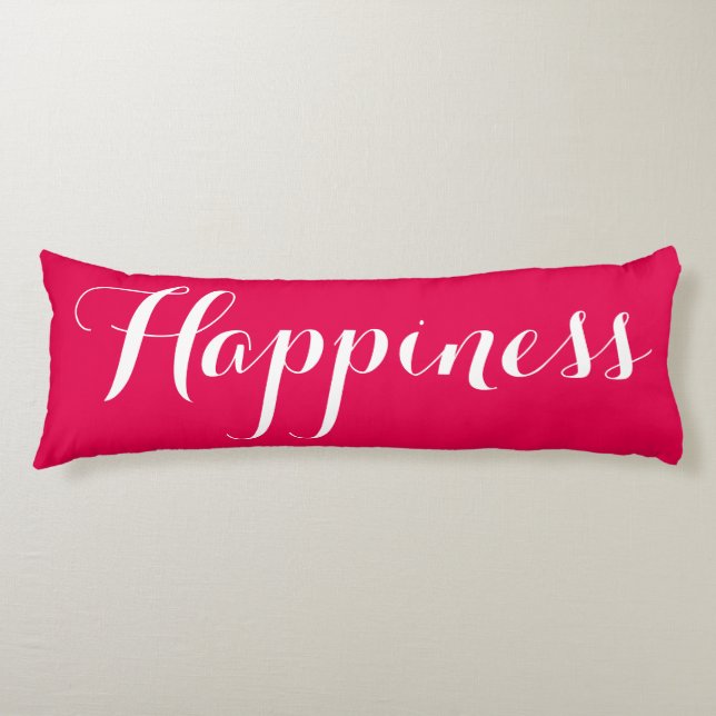 Mr och Mrs Happiness Red Body Pillow Kroppskudde (Framsidan)