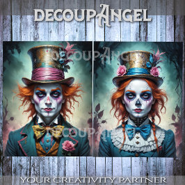 Mr och Mrs. Hatters Decoupage