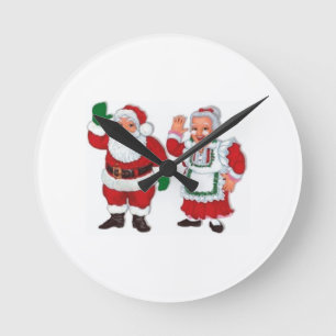 "MR. OCH MRS. JULTOMTEN" CLOCK RUND KLOCKA