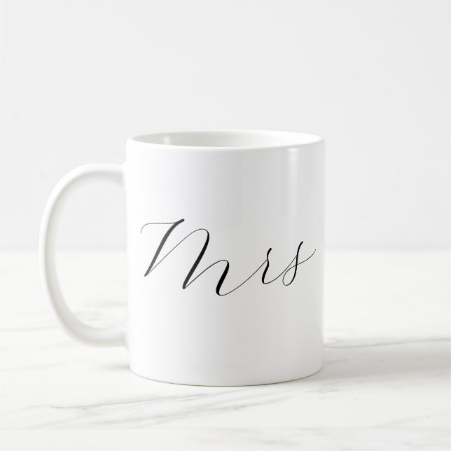 Mr och Mrs Kaffemuggset - Nygifta Bröllopspresent Kaffemugg (Vänster)
