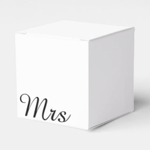 Mr och Mrs. modernt matchande par för elegant Presentaskar