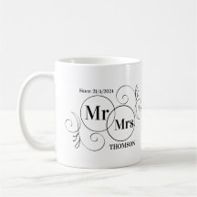 Mr. och Mrs. monogram