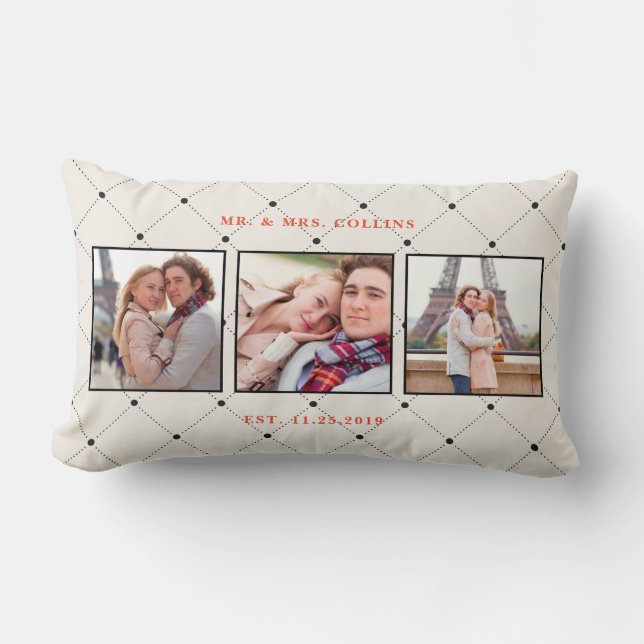 Mr och Mrs Multi Photo Pillow Lumbarkudde (Framsida)