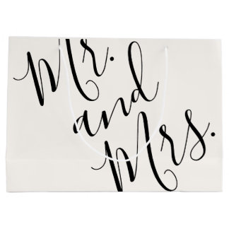 Mr och Mrs Oversized Calligraphy White Black