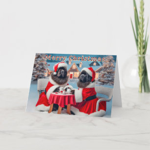 Mr. och Mrs. Santa Tea Time-julkort Helgkort