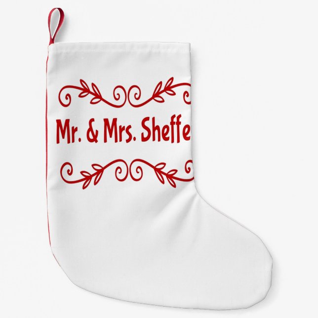 Mr och Mrs Sheffey Liten Julstrumpa (Framsidan)