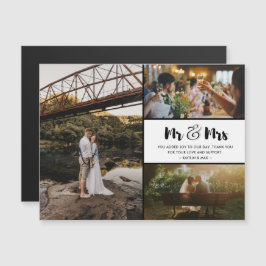 Mr och Mrs Tack Photo Collage Bröllop