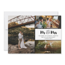 Mr och Mrs Tack Photo Collage Bröllop