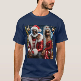 Mr och Santa Folded Greeting Card T Shirt