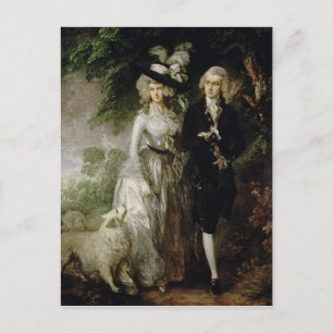 Mr och William Hallett, c.1785 Vykort
