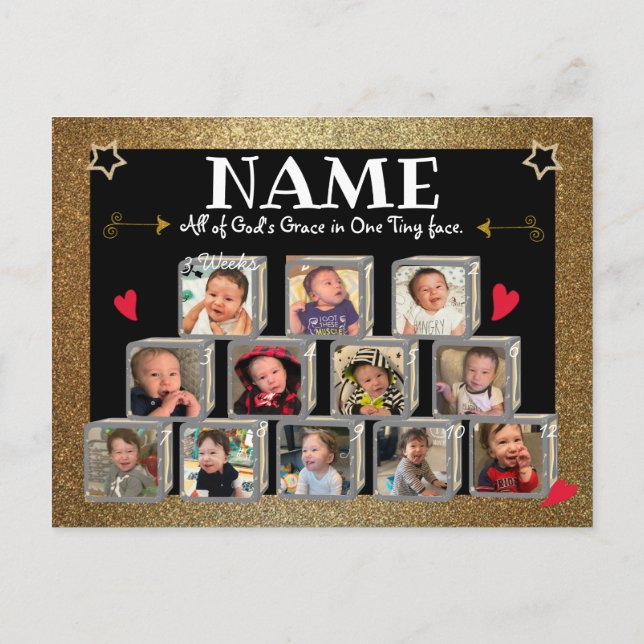 Mr One-derful Birthday Inbjudan Vykort (Baksida)