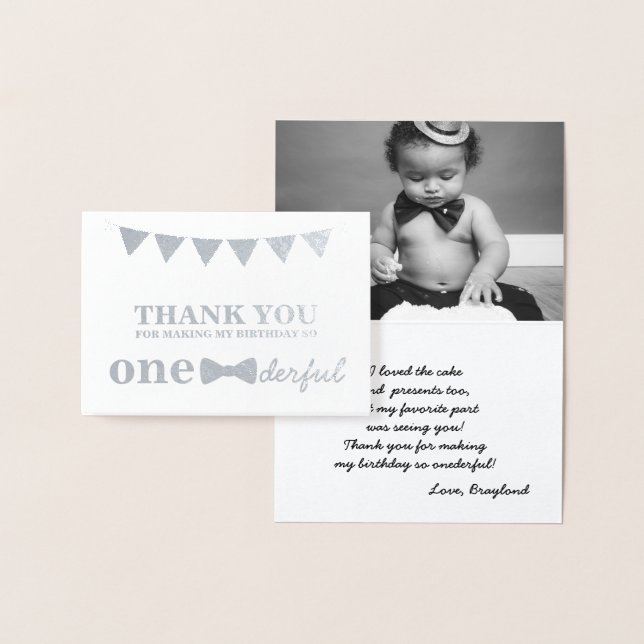 Mr Onederful Real Foil Tack you Card Folierat Kort (Display)