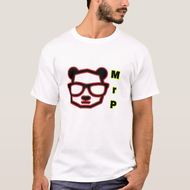 Mr Panda Estetisk Panda Konst T Shirt (Framsida)