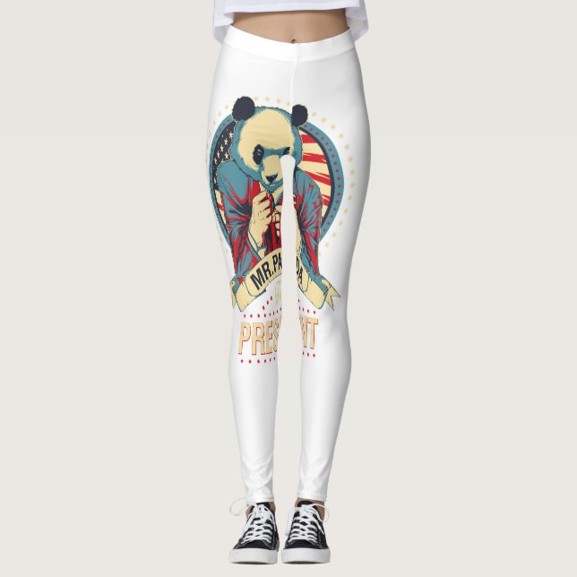 Mr panda, president leggings (Framsida)